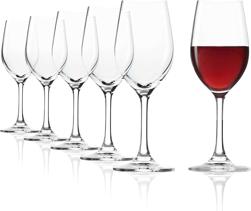 Elegantes 6er-Set Kristall-Weingläser für süße Weine, spülmaschinenfest
