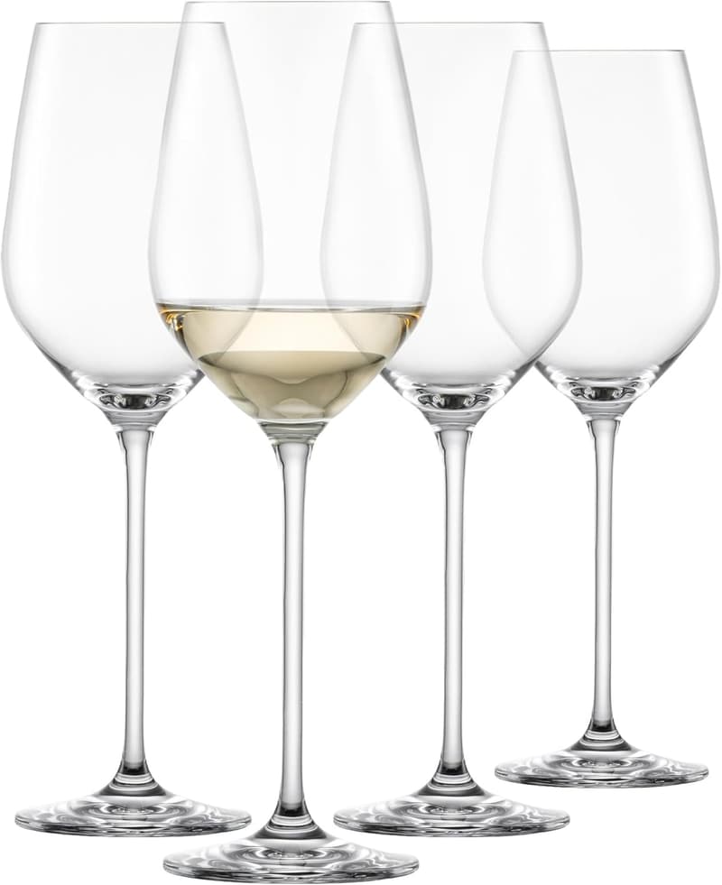 Elegantes 4er-Set Weißweingläser aus spülmaschinenfestem Tritan-Kristall