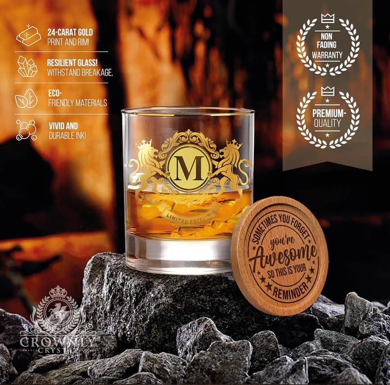 Personalisierte Whiskygläser mit Gravur – ideales Geburtstagsgeschenk für Männer