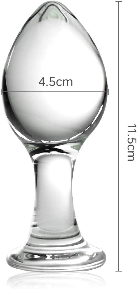 Glas G-Punkt Analplug für Erwachsene – Stosskegel Stimulator
