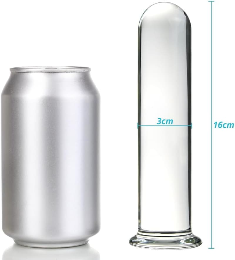 Glas Analplug mit Kristall - G-Punkt Stimulator für Paare und Singles