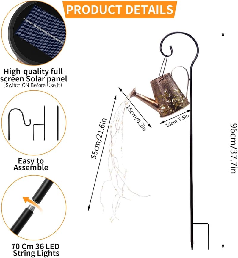 Solar Gartenlampe mit LED für Außen – wetterfest und dekorativ