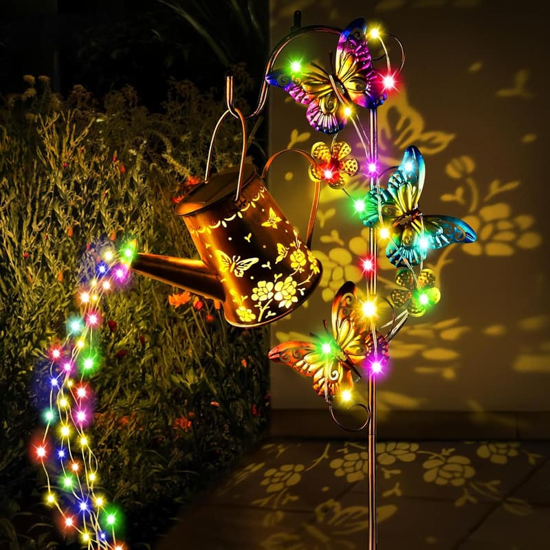 Solar Gießkanne Lampe für Garten – LED, wasserdicht, mit Ständer