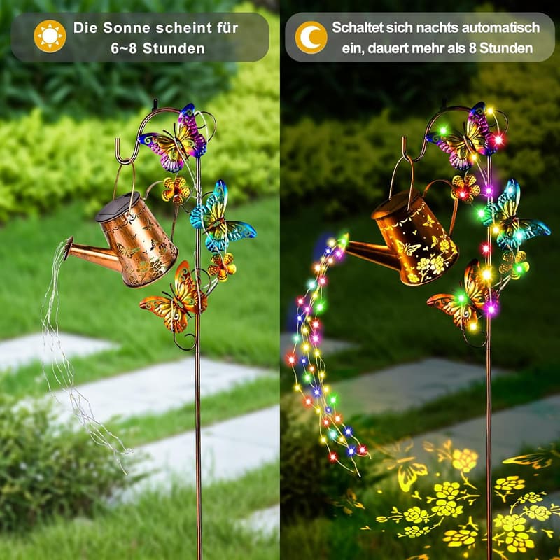 Solar Gießkanne Lampe für Garten – LED, wasserdicht, mit Ständer