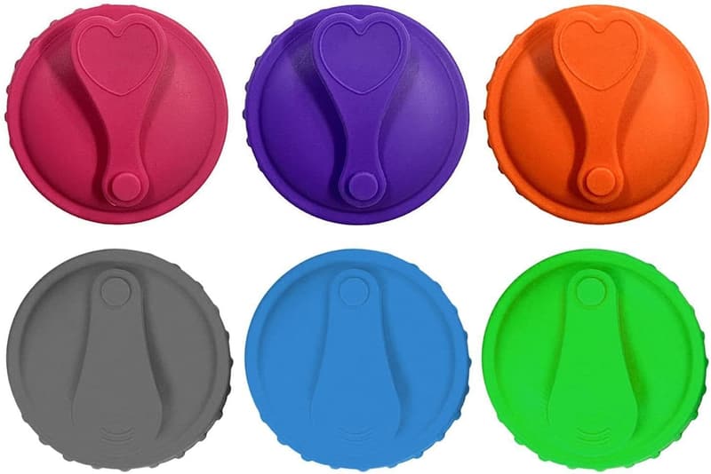 6 Silikondeckel für Getränkedosen - Wiederverwendbare Versiegelung