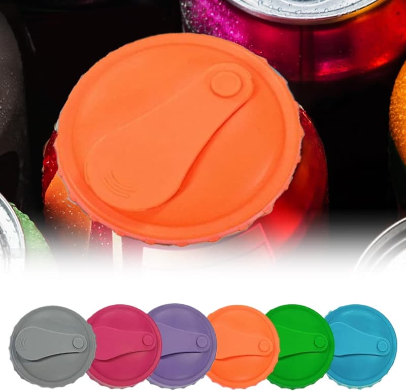 Auslaufsichere Getränkedosen-Abdeckungen, 6er Set für Partys & Outdoor