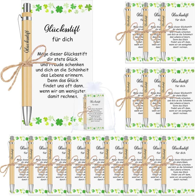 Glücksstift-Set mit Karte aus Holz – Dankeschön-Geschenke für Lehrer (15)