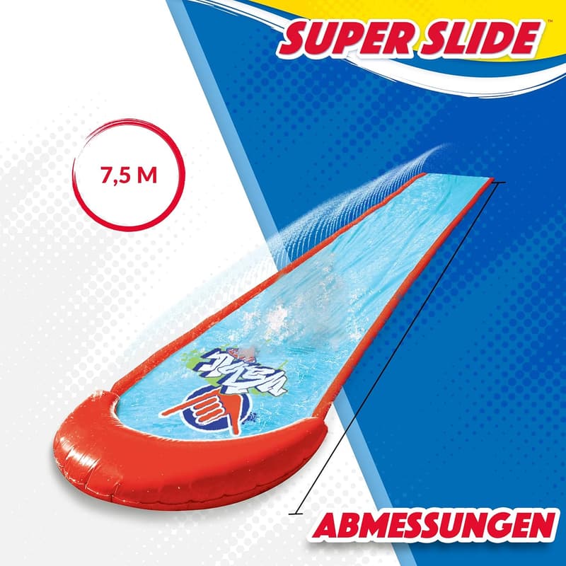 Wasserrutsche 7,5 m mit Sprinkler für Kinder ab 5 Έτη