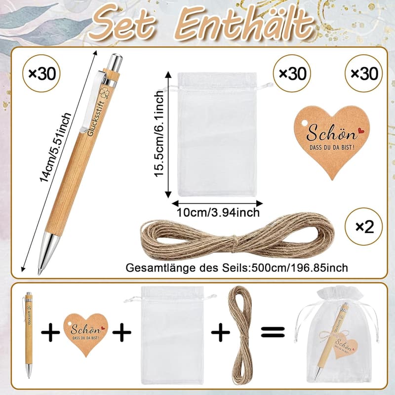 Kugelschreiber Geschenke aus Holz für Hochzeiten und Abschiedsgeschenke