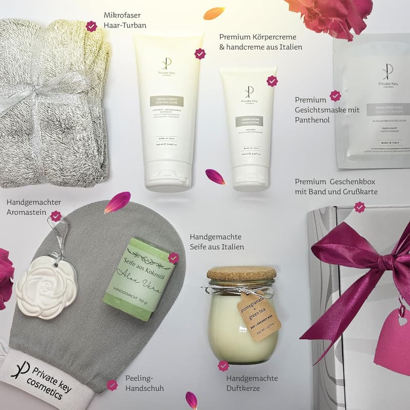 Wellness Geschenkset für Frauen – hochwertige Hautpflege & Aromatherapie