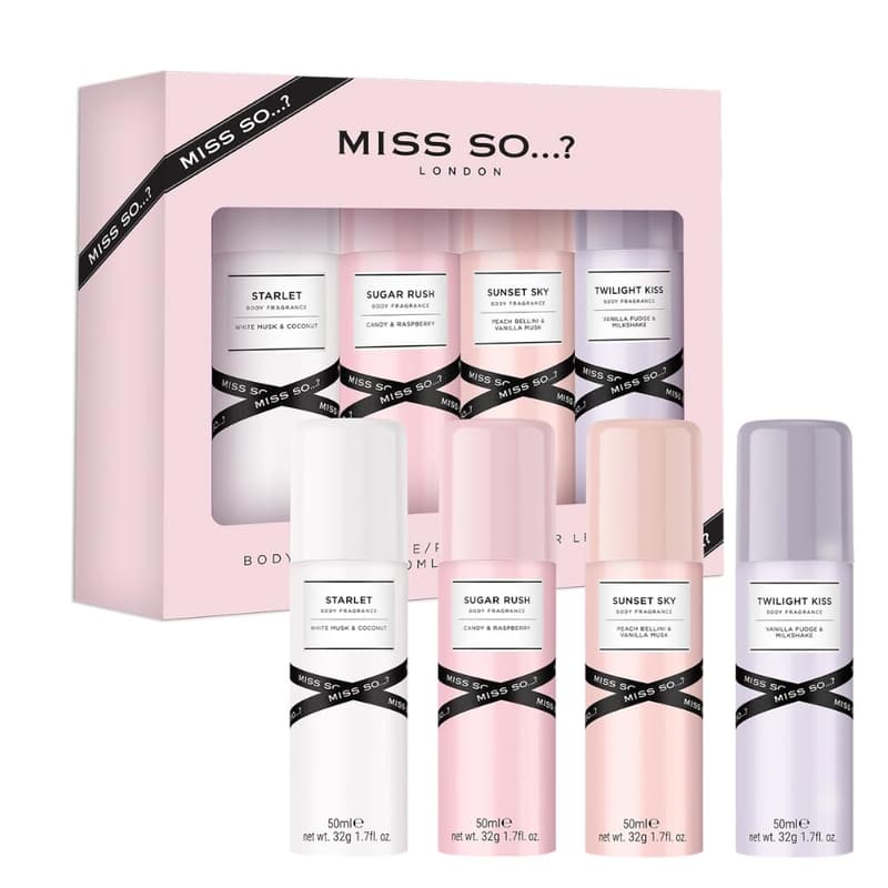 Miss So...? Mini Galore Damen Parfum Geschenkset 4x50ml