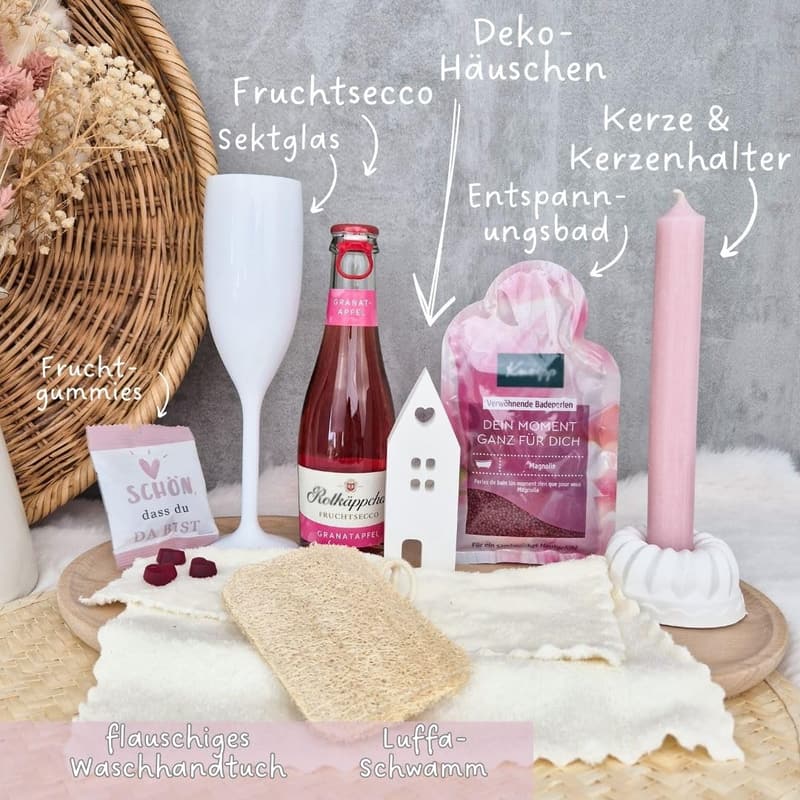 Wellness Geschenkset für Frauen – Entspannende Auszeit zum Geburtstag