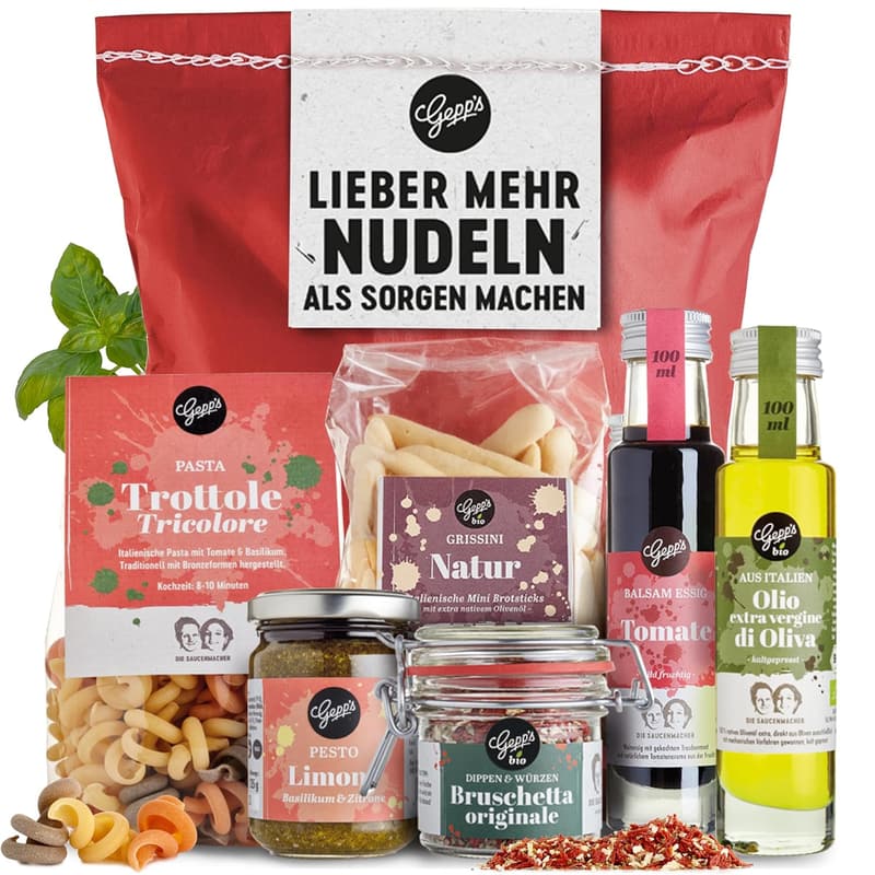 Witzige Geschenkidee: Gepp's Feinkost Wundertüte mit italienischen Delikatessen