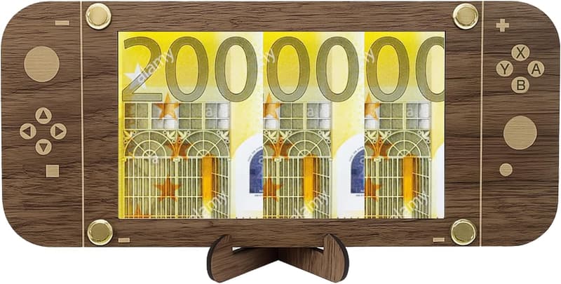 Holz Gamepad Geldgeschenk – kreative Geschenkverpackung für Gamer