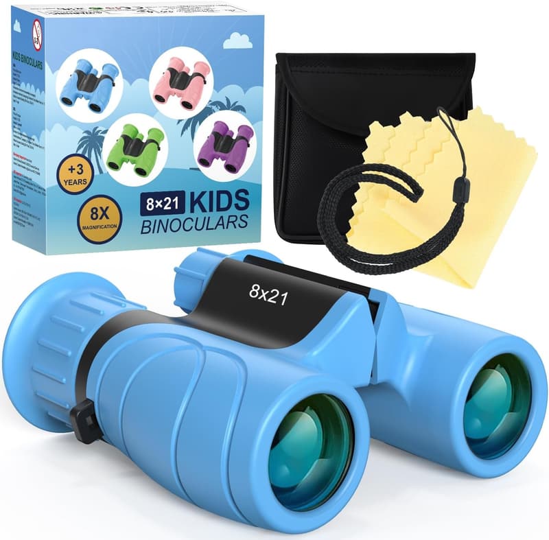 Fernglas für Kinder 8x21 - HD Sicht für Natur-Entdecker, 4-8 Jahre