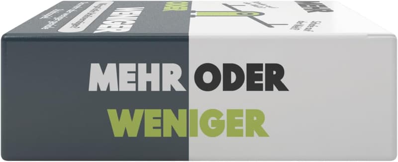 Mehr oder weniger Kartenspiel | Urteilsvermögen für 2+ Spieler