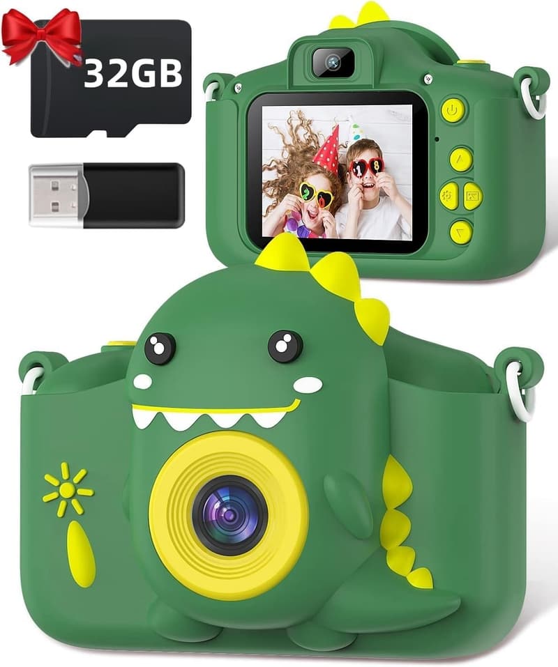 Kinderkamera 1080P mit 32GB für Jungen und Mädchen (3-12 Jahre)