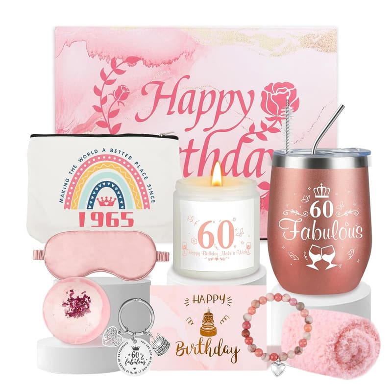 Geschenkset zum 60. Geburtstag für Frauen