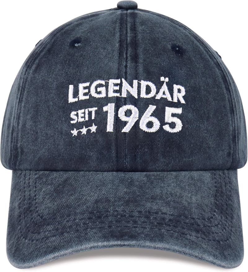 Marineblaue Herren-Baseballkappe - perfektes Geburtstagsgeschenk