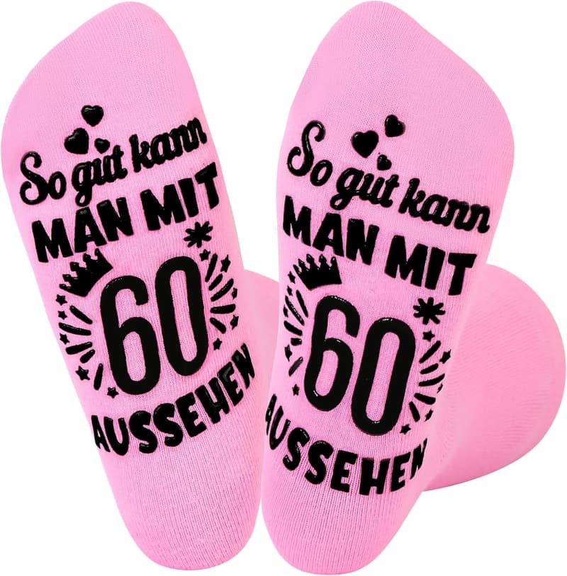 Geburtstags-Socken für Frauen aus Baumwolle, wadenhoch