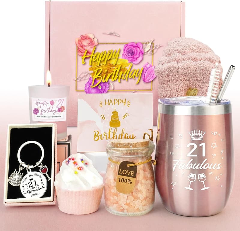 21. Geburtstagsgeschenkset für Frauen – Lustige Geschenke