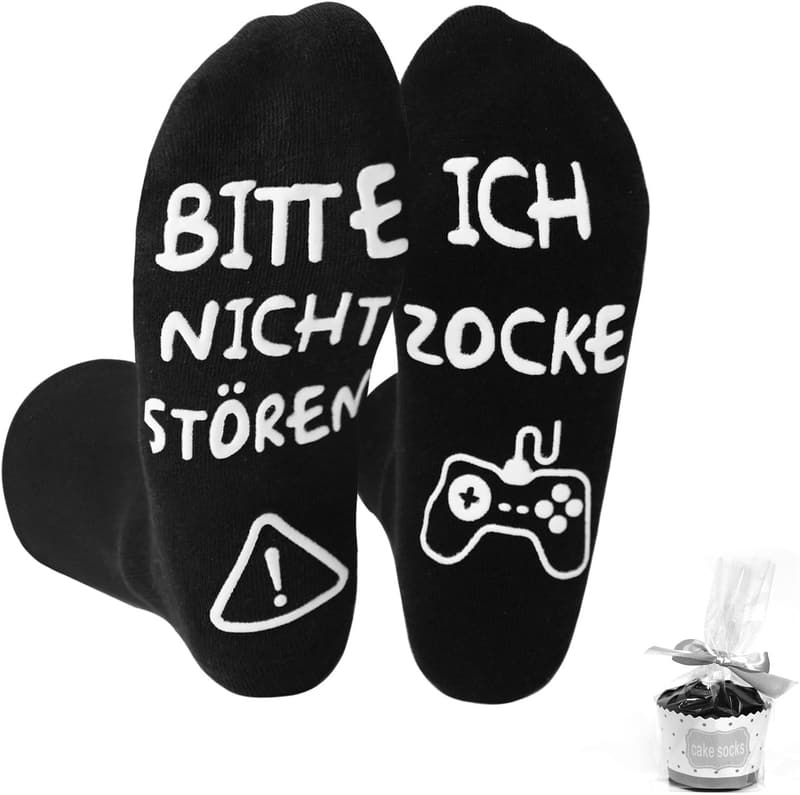 Lustige Socken mit Spruch aus Baumwolle – Geschenk für Männer
