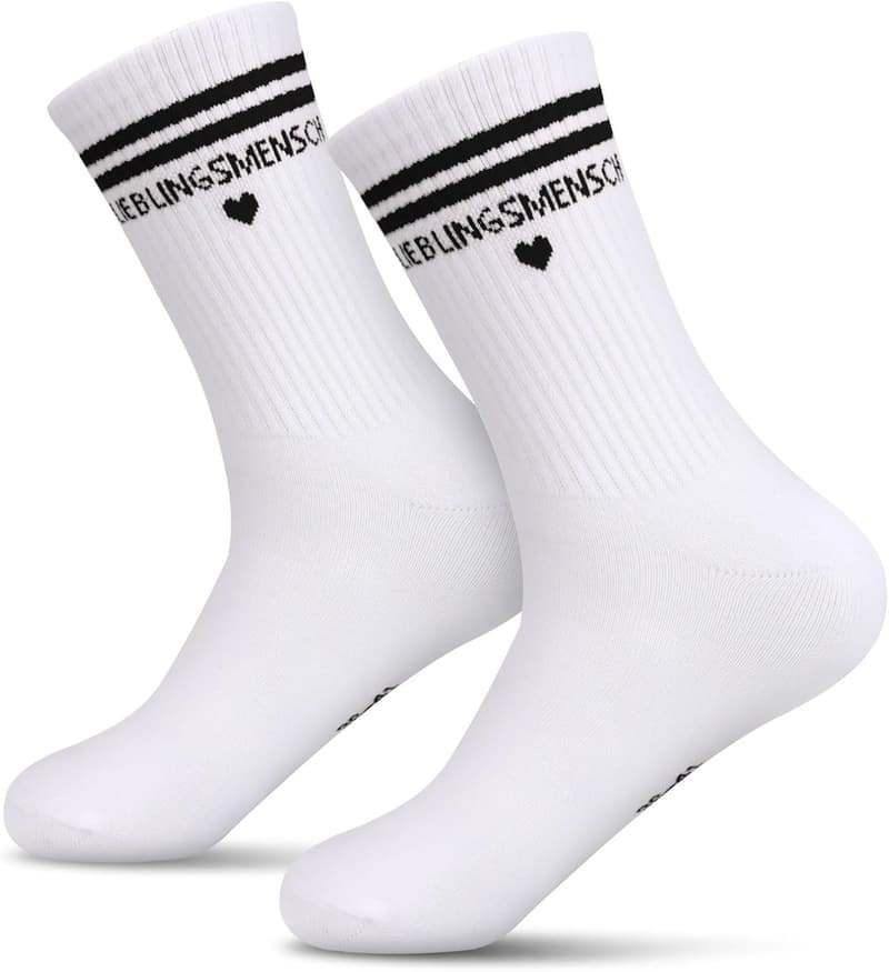 Geschenk-Socken für Frauen - Lieblingsmensch zum Geburtstag oder Valentinstag