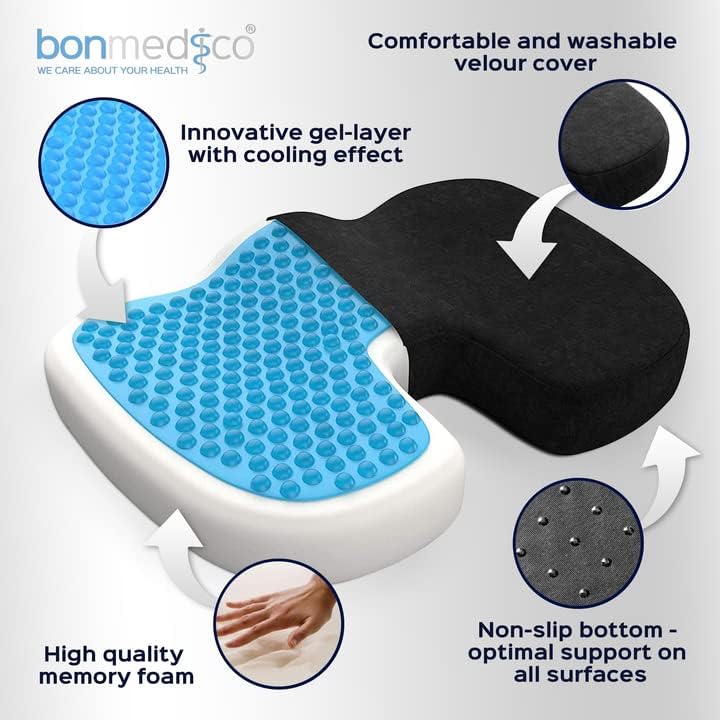 Orthopädisches Ergonomisches Sitzkissen aus Memory Foam für Auto & Büro