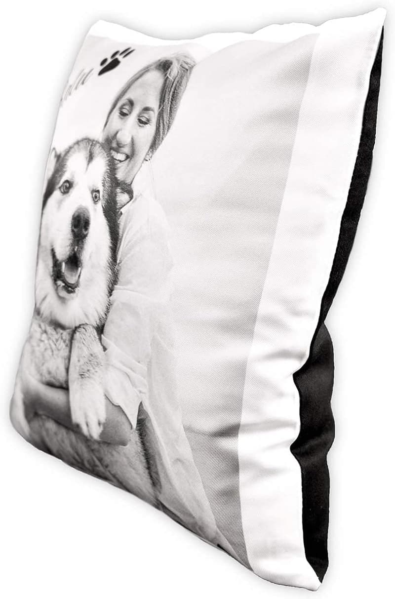 Personalisiertes Kissen mit Foto und Text – 40x40 cm, Jahrestag, Männer, Frauen