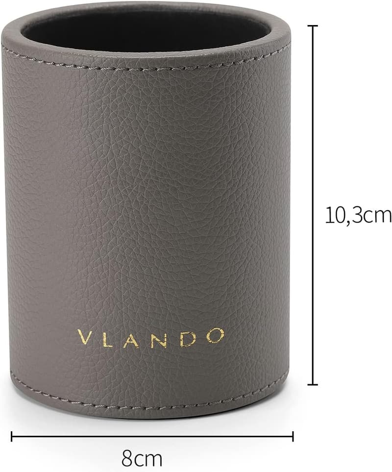 Leder Schreibtisch Organizer mit Schublade für Männer