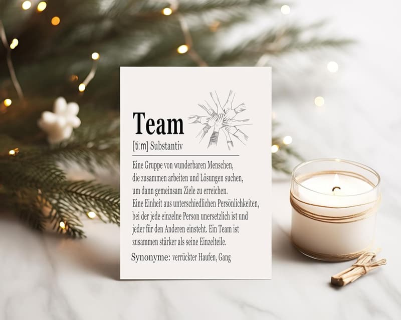 Abschiedskarten Set A6 für Kollegen – 12er Team Karten für Büro