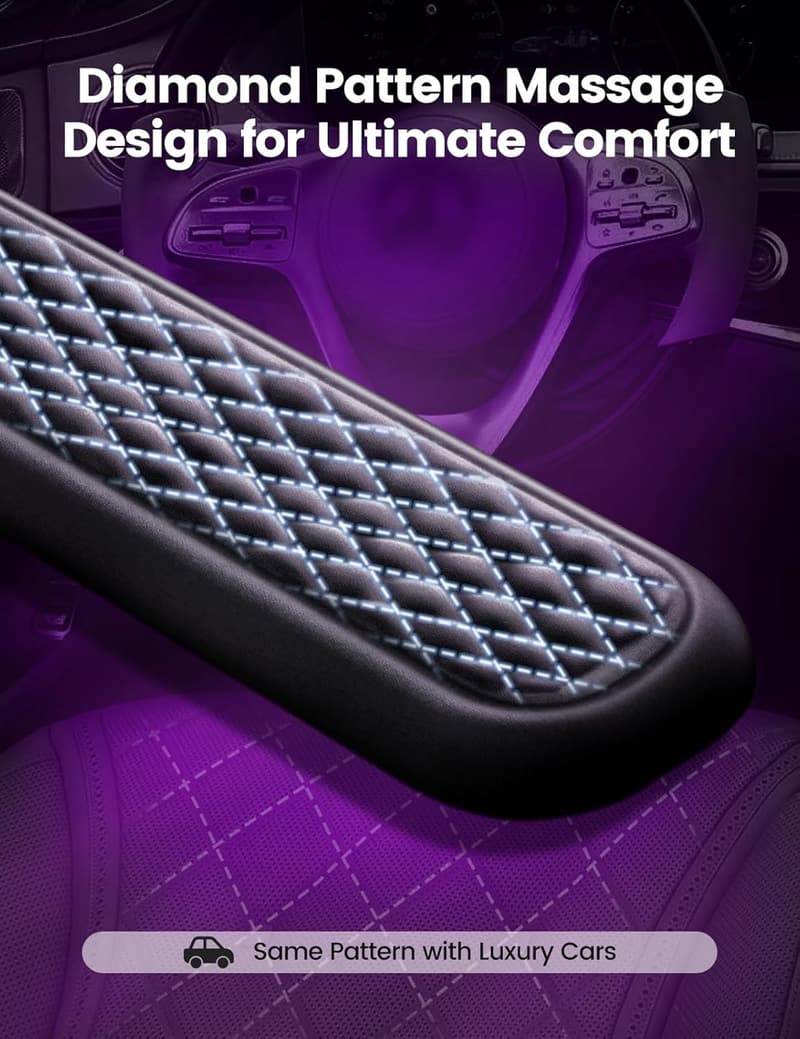 Ergonomisches Handgelenkstützen-Set aus Memory-Foam für Büro und Gaming - Schwarz.