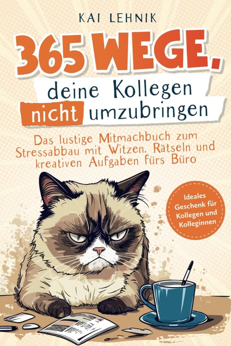 Lustiges Mitmachbuch zum Stressabbau im Büro für Kolleg*innen