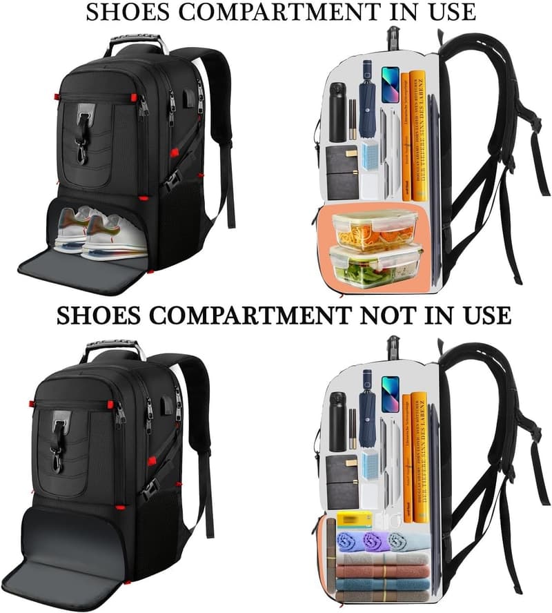 Wasserdichter 18,4 Zoll Laptop Rucksack für Schule und Reisen