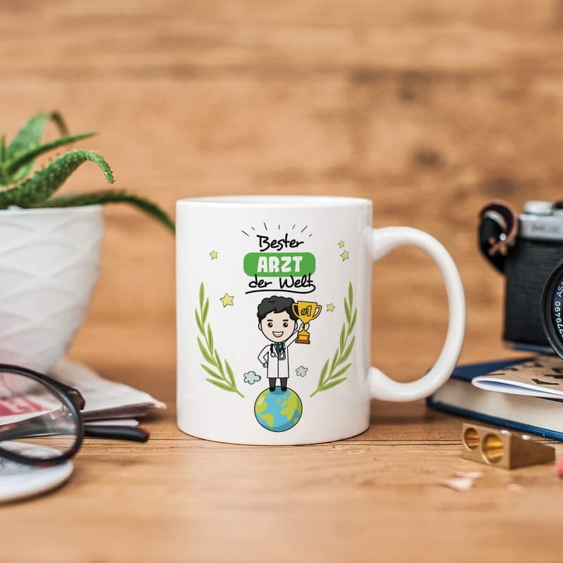 Bester Arzt der Welt - Lustige Keramiktasse 350 ml