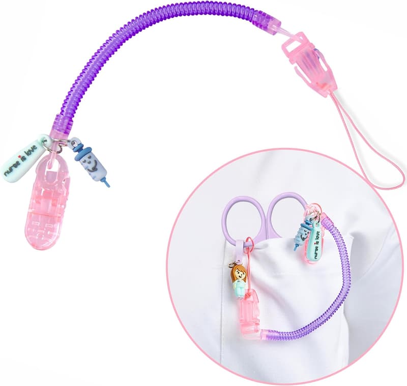 Scherenhalter für Krankenschwestern aus Silikon mit Taschenclip