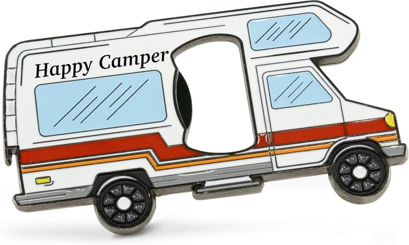 Retro Wohnmobil Flaschenöffner Kühlschrankmagnet für Camper, ca. 10x5,7 cm