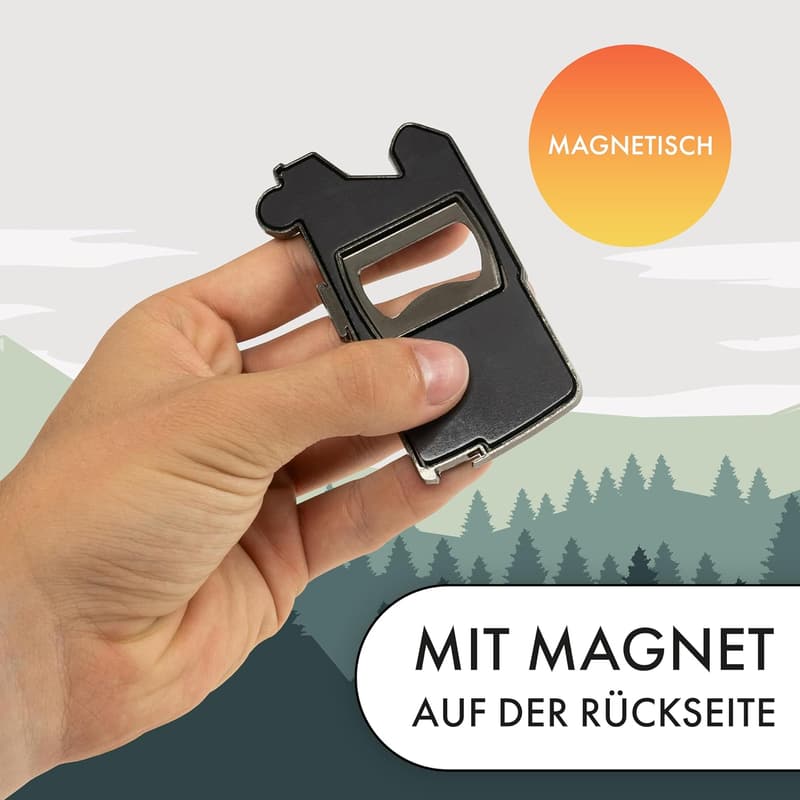 Retro Wohnmobil Flaschenöffner Kühlschrankmagnet für Camper, ca. 10x5,7 cm