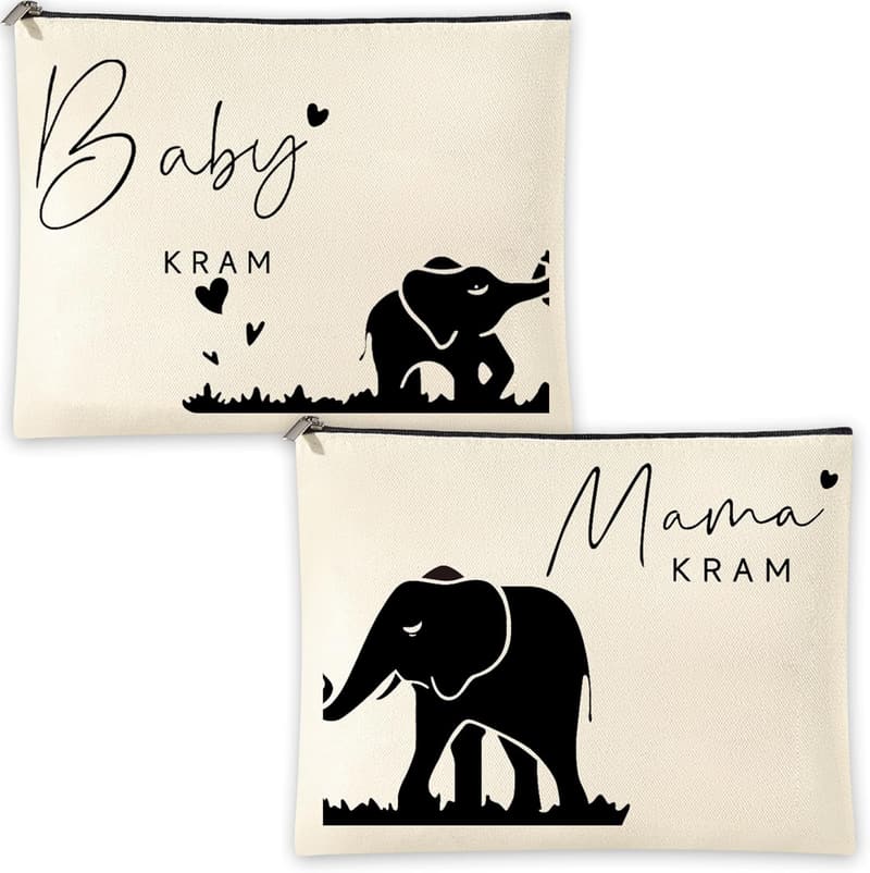 Geschenkset für werdende Mütter: 2 Baby Taschen für die Babyparty