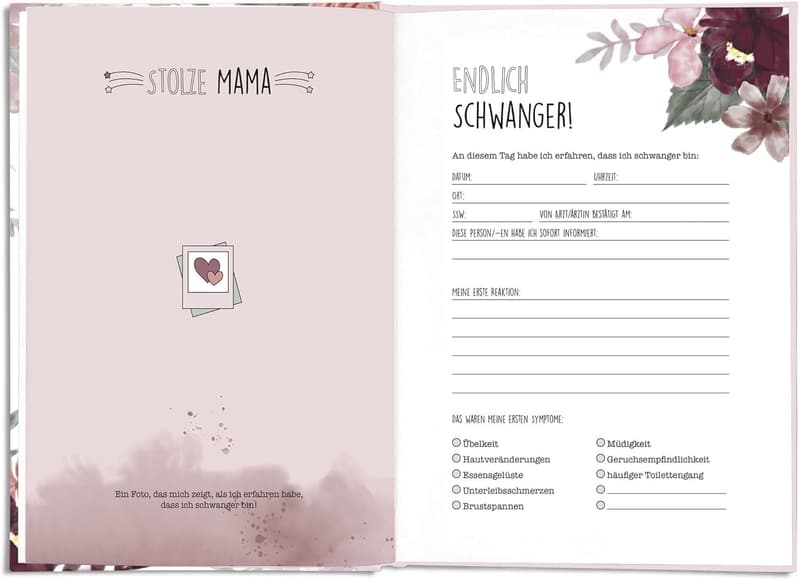 Schwangerschaftstagebuch – Geschenk für werdende Mütter