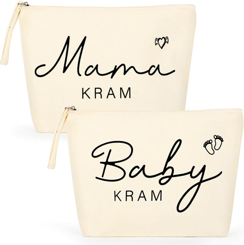 Geschenkset Kosmetiktasche für werdende Mütter – 2 Stück