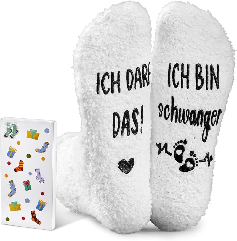 Lustige Socken für werdende Mütter – Ich bin schwanger Geschenk