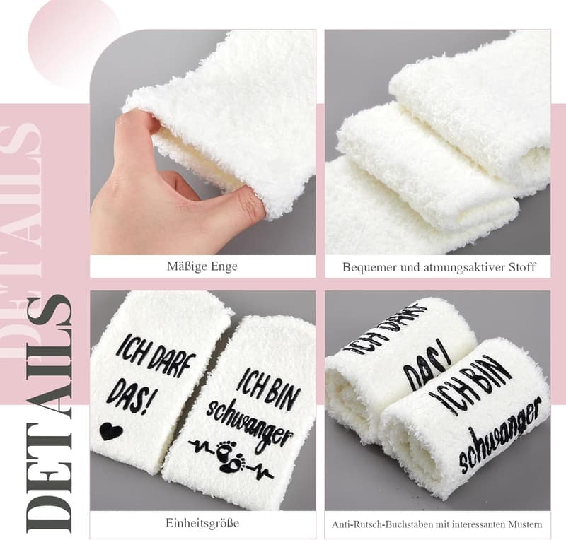 Lustige Socken für werdende Mütter – Ich bin schwanger Geschenk