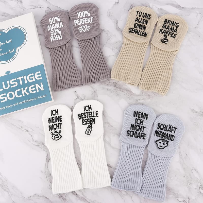 Baby Socken 0-12 Monate - Geschenkset für Jungen und Mädchen