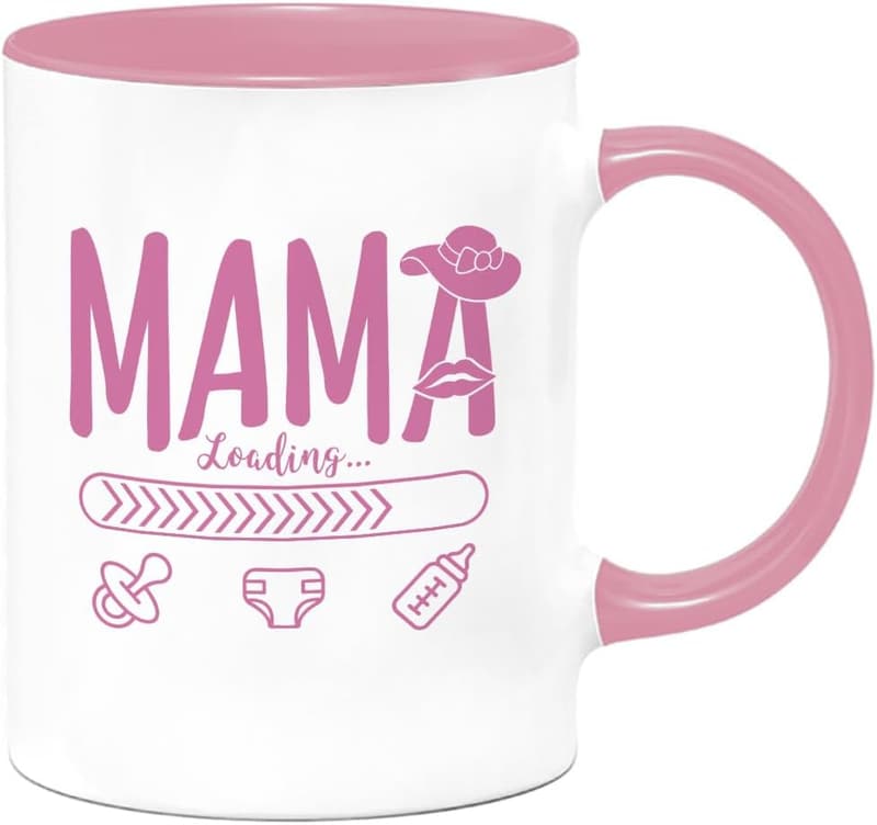 Lustige Kaffeetasse für werdende Mütter – 350ml, rosa
