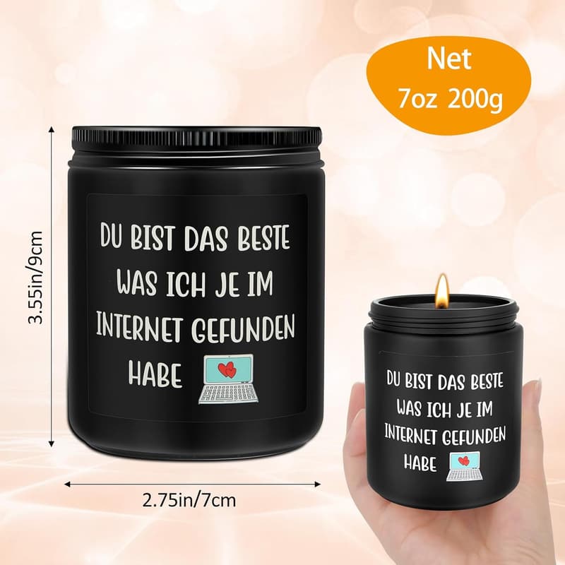 Valentinstagsgeschenk: Duftkerze für Männer und Partner