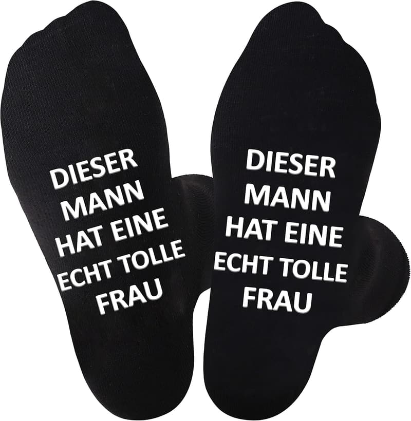 Lustige Anti-Rutsch Socken für Männer – Geschenkideen zum Valentinstag