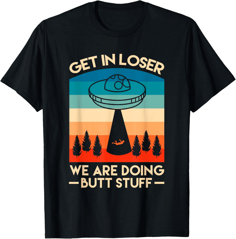 Lustiges UFO-Entführung T-Shirt im Loser Design für Männer