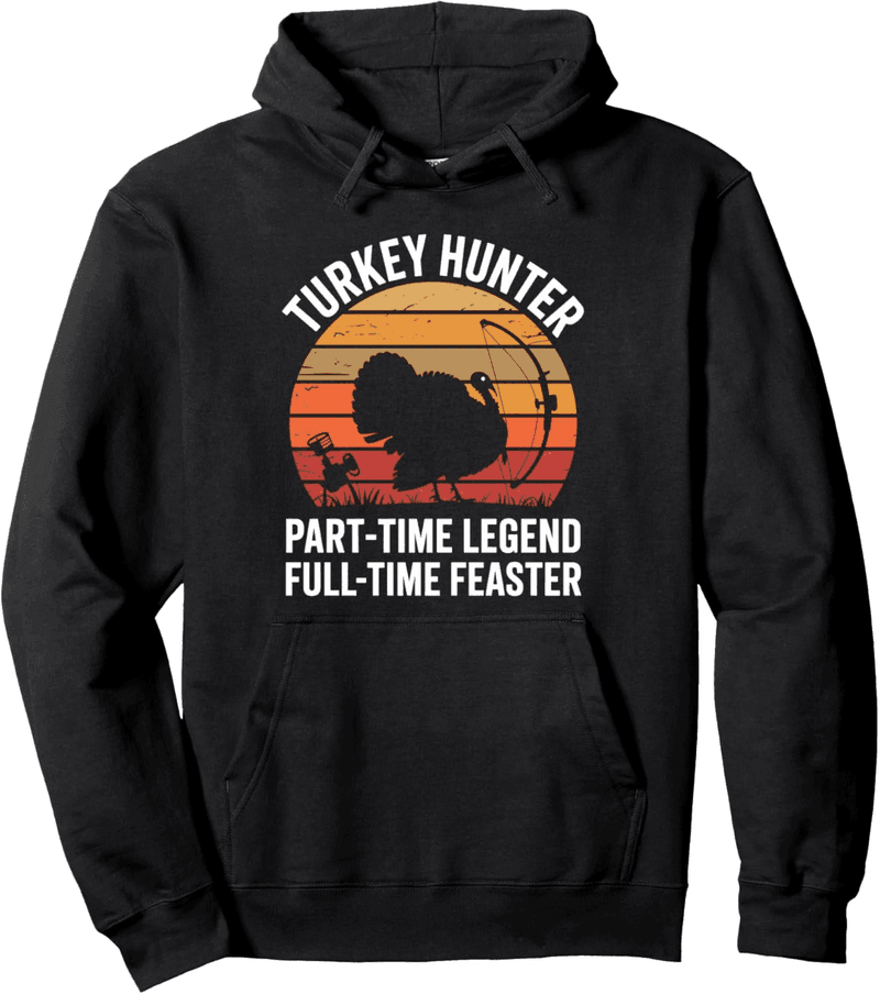Retro Pullover Hoodie für Truthahnjäger