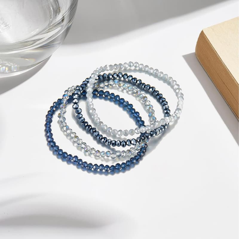Mehrschichtiges Perlenarmband für beste Freundinnen – Boho-Schmuck